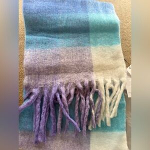 Wander Purple and Blue Plaid Scarf